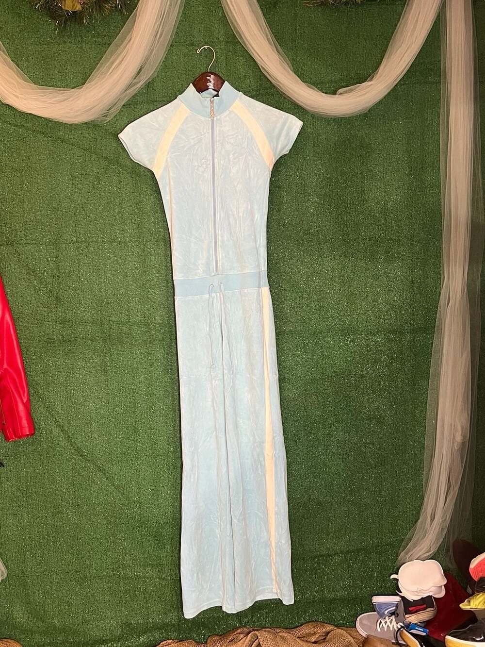 J.Lo by Jennifer Lopez Velour Jumpsuit Size XS